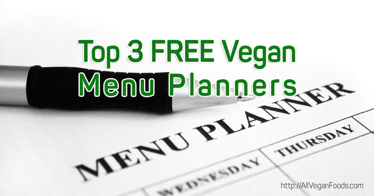 Top 3 Free Vegan Meal Planners