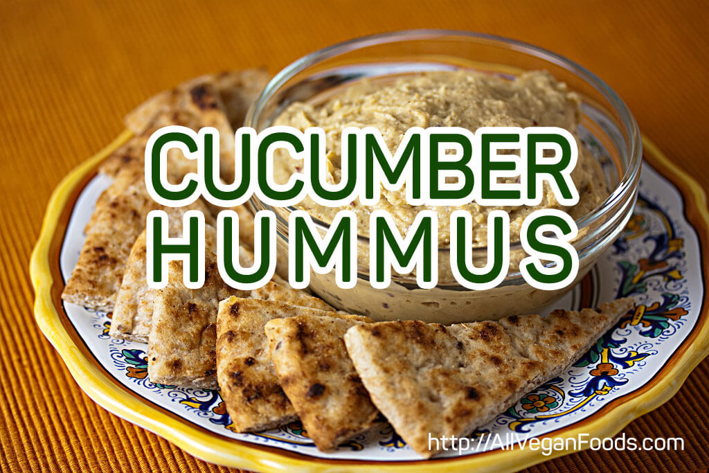 Cool Cucumber hummus with chives