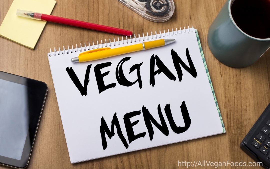 Vegan menu plan in three easy steps