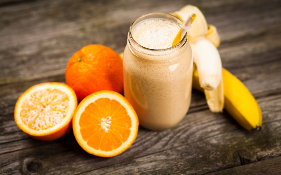 orange protein smoothie | All Vegan Foods