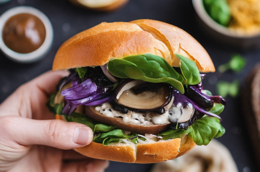 Vegan Burger Classic: Portobello Mushroom Vegan Burgers